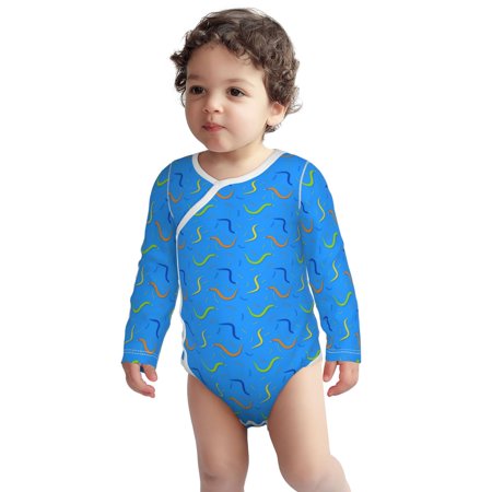 Fotbe Colorful Snake Pattern Unisex-baby Long-sleeve Bodysuit Long Sleeve Bodysuits One-piece 100% Organic Cotton for Infant Baby Boys Unisex-6 Months
Fotbe Colorful Snake Pattern Unisex-baby Long-sleeve Bodysuit Long Sleeve Bodysuits One-piece 100% Organic Cotton for Infant Baby Boys Unisex-6 Months