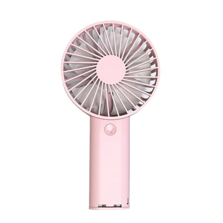 Mini Desk Fan Hand Held Fan 4000 MAh Personal Fan USB Powered - Pink