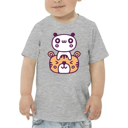 Kawaii Panda And Tiger Friends T-Shirt Toddler -Image by Shutterstock 5 Toddler