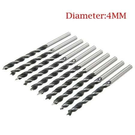 Goodhd 10Pcs 75mm Woodworking Spiral Drill Bit 4mm Diameter Wood Drills w/ Center Point
Goodhd 10Pcs 75mm Woodworking Spiral Drill Bit 4mm Diameter Wood Drills w/ Center Point
