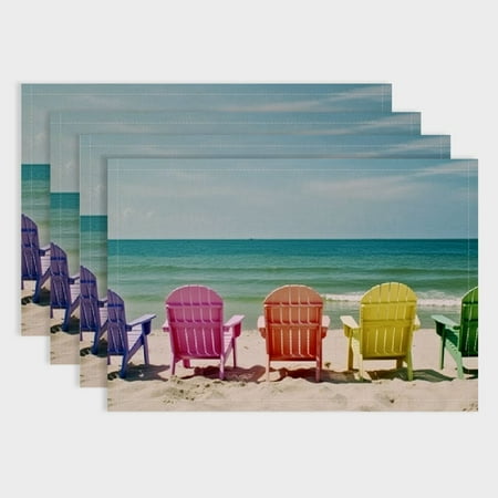 Pratyus 4-Piece Beach Dining Table Linen Placemats Set for Birthday Parties Christmas Restaurants Buffets Home Decoration 18x12in
Pratyus 4-Piece Beach Dining Table Linen Placemats Set for Birthday Parties Christmas Restaurants Buffets Home Decoration 18x12in