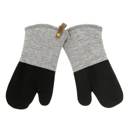 Cuisinart Chambray Neoprene Oven Mitts 2pk - Non-Slip Heat Resistant Oven Gloves Protect Hands and Surfaces -Ideal Kitchen Set with Faux Leather Loop- Grey
Cuisinart Chambray Neoprene Oven Mitts 2pk - Non-Slip Heat Resistant Oven Gloves Protect Hands and Surfaces -Ideal Kitchen Set with Faux Leather Loop- Grey