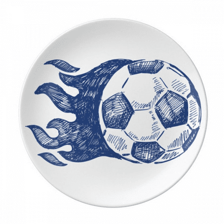 Football Flame Blue Pattern Soccer Plate Decorative Porcelain Salver Tableware Dinner Dish
Football Flame Blue Pattern Soccer Plate Decorative Porcelain Salver Tableware Dinner Dish