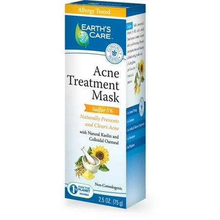 Acne Treatment Mask (5% Sulfer) Earth's Care 2.5 oz Cream