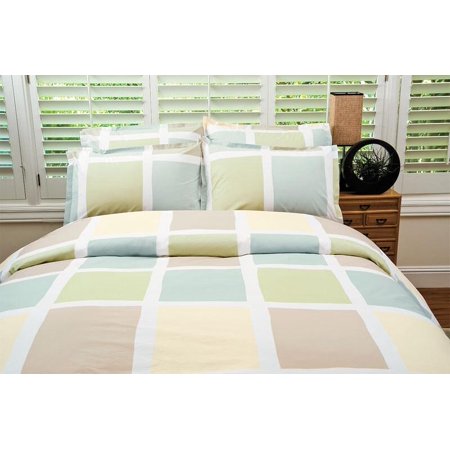 Area Blocks Vanilla Pillow Sham Vanilla / Standard