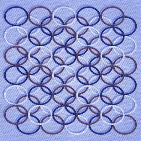 Ahgly Company Indoor Square Patterned Jeans Blue Area Rugs 4 Square