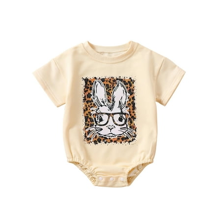 Meihuida Baby Boy Girl Romper Short Sleeve Rabbit Print Casual Fall Spring Short Crotch Button Jumpsuit
Meihuida Baby Boy Girl Romper Short Sleeve Rabbit Print Casual Fall Spring Short Crotch Button Jumpsuit