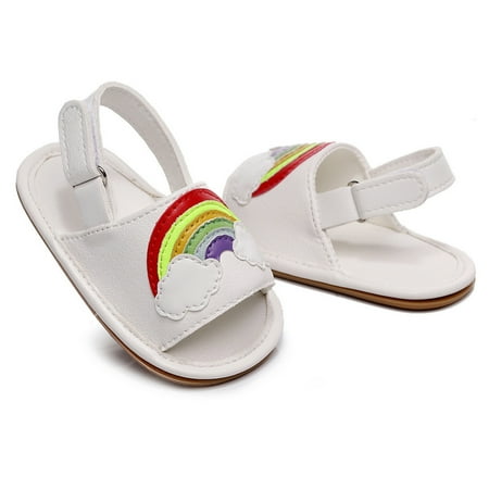 Baby Soft Sole Non-Slip Shoes Boys Girls Open Toe Rainbow Shoes First Walkers Shoes Summer Toddler Flat Sandals
Baby Soft Sole Non-Slip Shoes Boys Girls Open Toe Rainbow Shoes First Walkers Shoes Summer Toddler Flat Sandals