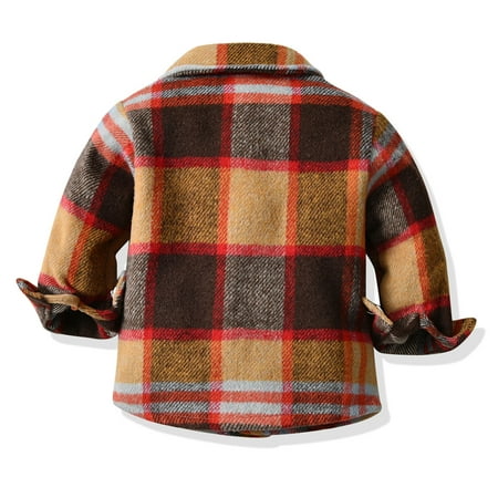LYCAQL Baby Boy Clothes Toddler Boys Girls Shirt Coat Jacket Plaid Long Sleeve Kids Turn Down Collar Button Tops Outwear Man (Coffee 4-5 Years)
LYCAQL Baby Boy Clothes Toddler Boys Girls Shirt Coat Jacket Plaid Long Sleeve Kids Turn Down Collar Button Tops Outwear Man (Coffee 4-5 Years)