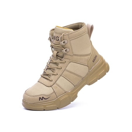 Gomelly Waterproof Steel Toe Work Boots for Men - Lace Up Protection Booties with Slip-Resistant Outsole Women Puncture-proof Work Shoes Beige 9.5
Gomelly Waterproof Steel Toe Work Boots for Men - Lace Up Protection Booties with Slip-Resistant Outsole Women Puncture-proof Work Shoes Beige 9.5