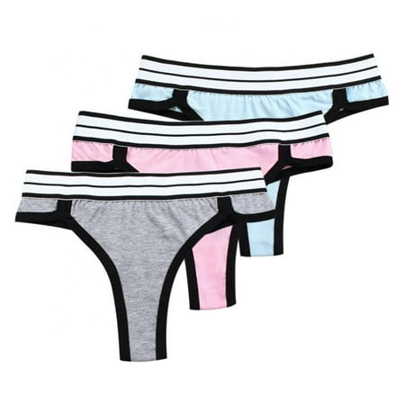 Cotton Thongs for Women Breathable Low Rise Bikini Lady Panties Womens Underwear Sexy M-3XL(3-Packs)
Cotton Thongs for Women Breathable Low Rise Bikini Lady Panties Womens Underwear Sexy M-3XL(3-Packs)