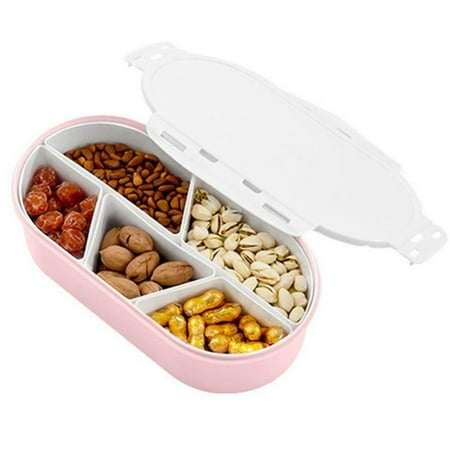 Oval Snacks Dried Fruit Plate Candy Box Nut Box Prep Containers Lunch Containers with Lid(Pink)
Oval Snacks Dried Fruit Plate Candy Box Nut Box Prep Containers Lunch Containers with Lid(Pink)