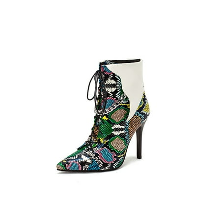 Daeful Womens Anti-Slip Lace Up Dress Bootie Shoes Walking High Heels Office Casual Sexy Heeled Booties Colorful 8.5
Daeful Womens Anti-Slip Lace Up Dress Bootie Shoes Walking High Heels Office Casual Sexy Heeled Booties Colorful 8.5