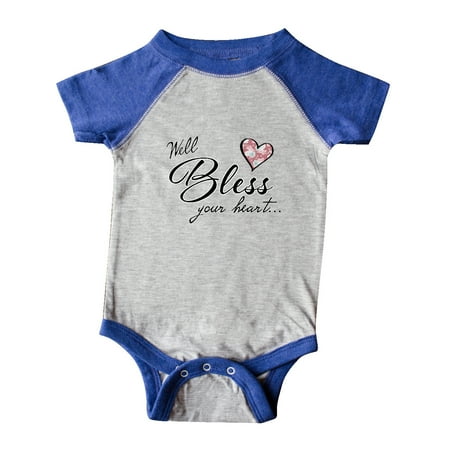 Inktastic Well Bless your Heart with Floral Print Gift Baby Boy or Baby Girl Bodysuit 
Inktastic Well Bless your Heart with Floral Print Gift Baby Boy or Baby Girl Bodysuit