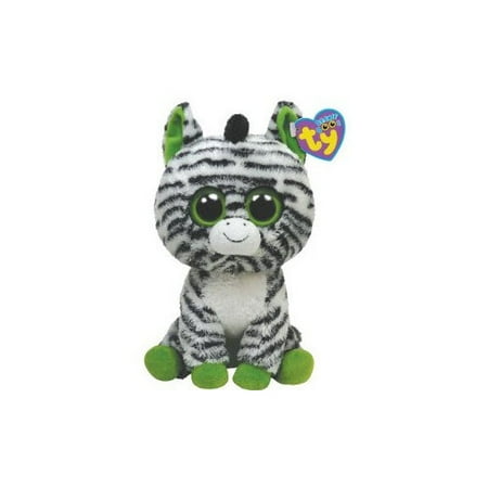 TY Beanie Boos - ZIG-ZAG the Zebra (Glitter Eyes) (Regular Size - 6 inch)