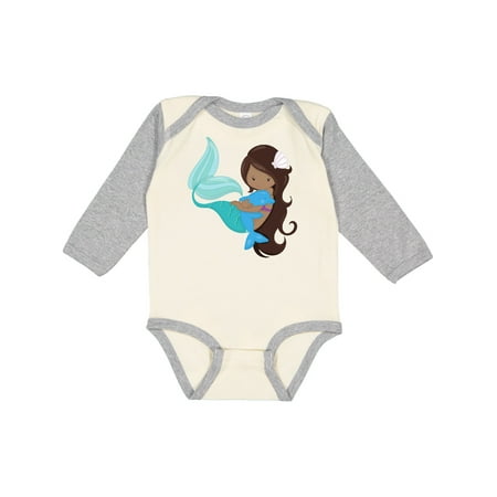 Inktastic African American Mermaid With Brown Hair Dolphin Gift Baby Girl Long Sleeve Bodysuit
Inktastic African American Mermaid With Brown Hair Dolphin Gift Baby Girl Long Sleeve Bodysuit