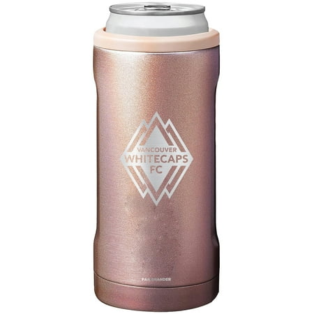 BruMate Pink Vancouver Whitecaps FC 12oz. Hopsulator Slim Can Cooler