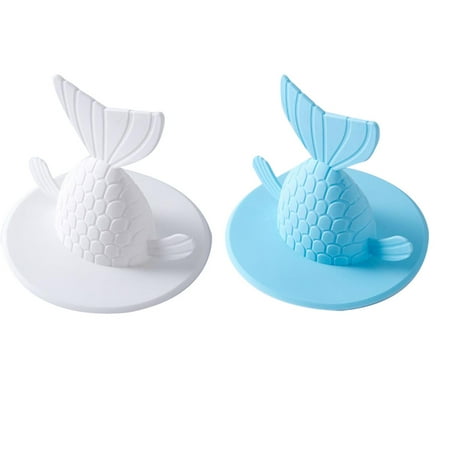 NUOLUX 2pcs Blue and White Floor Drain Sink Plug Fishtail Cover Kitchen Sink Deodorant Strainer Plug Covering Pad with Wide Rim for Kitchen Bathroom- Size S
NUOLUX 2pcs Blue and White Floor Drain Sink Plug Fishtail Cover Kitchen Sink Deodorant Strainer Plug Covering Pad with Wide Rim for Kitchen Bathroom- Size S