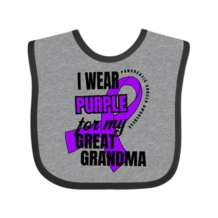Inktastic I Wear Purple For My Great Grandma Pancreatic Cancer Awareness Gift Baby Boy or Baby Girl Bib
Inktastic I Wear Purple For My Great Grandma Pancreatic Cancer Awareness Gift Baby Boy or Baby Girl Bib