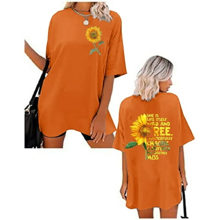 HUPOM Womens Summer Tops 2023 Womens Shirts Short Sleeve Crew Neck Pajamas Tab Sleeve Orange M
HUPOM Womens Summer Tops 2023 Womens Shirts Short Sleeve Crew Neck Pajamas Tab Sleeve Orange M