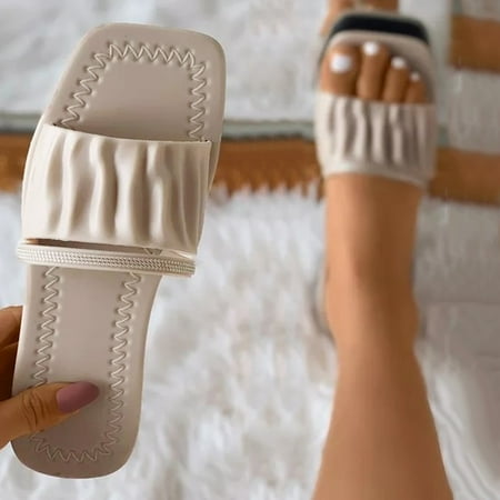 〖Yilirongyumm〗 Beige 39 Slippers For Women Summer Open Casual Bohemian Flat Toe Folded Shoes Fashion Rhinestone Slippers Leather Womens Women s Slipper
〖Yilirongyumm〗 Beige 39 Slippers For Women Summer Open Casual Bohemian Flat Toe Folded Shoes Fashion Rhinestone Slippers Leather Womens Women s Slipper