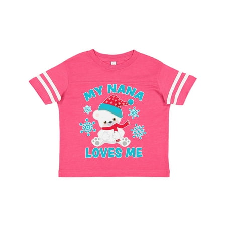 Inktastic Polar Bear My Nana Loves Me in Santa Hat with Snowflakes Gift Toddler Boy or Toddler Girl T-Shirt
Inktastic Polar Bear My Nana Loves Me in Santa Hat with Snowflakes Gift Toddler Boy or Toddler Girl T-Shirt