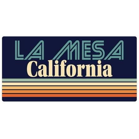 La Mesa California 5 x 2.5-Inch Fridge Magnet Retro Design