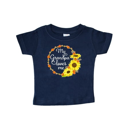 Inktastic My Grandpa Loves Me with Sunflower Wreath Gift Baby Boy or Baby Girl T-Shirt
Inktastic My Grandpa Loves Me with Sunflower Wreath Gift Baby Boy or Baby Girl T-Shirt