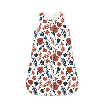 Fotbe Red Blue Leaves Pattern Sleep Sack - Baby Wearable Blanket with Zipper Extra Soft Cotton Sleeveless Sleeping Bag for Infants-X-Large
Fotbe Red Blue Leaves Pattern Sleep Sack - Baby Wearable Blanket with Zipper Extra Soft Cotton Sleeveless Sleeping Bag for Infants-X-Large