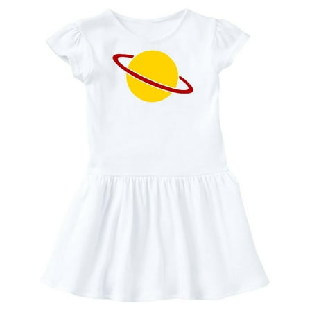 Inktastic Cute Saturn Gift Toddler Girl Dress