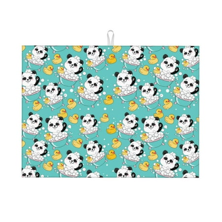 Ocsxa Panda Bathing Dish Drying Mat for Kitchen Counter Coffee Bar Coffee Station Accessories Absorbent Coffee Mat Kitchen Drying Mat Easy Clean 18x24 Inch
Ocsxa Panda Bathing Dish Drying Mat for Kitchen Counter Coffee Bar Coffee Station Accessories Absorbent Coffee Mat Kitchen Drying Mat Easy Clean 18x24 Inch