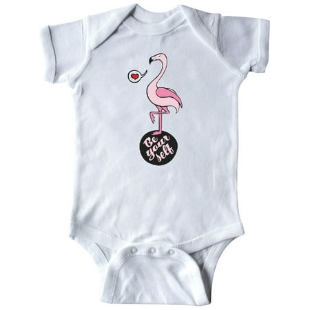 Inktastic Be Yourself Flamingo Gift Baby Boy or Baby Girl Bodysuit
