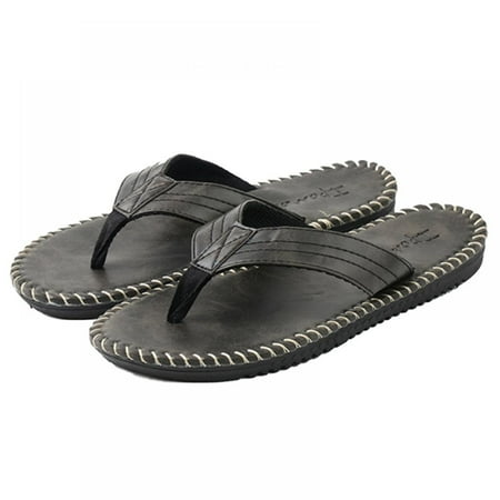 Mens Casual Leather Flip Flops Comfort Thong Arch Support Sandals Beach Slippers for Indoor Outdoor
Mens Casual Leather Flip Flops Comfort Thong Arch Support Sandals Beach Slippers for Indoor Outdoor