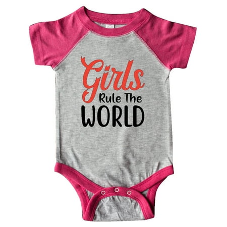 Inktastic Girls Rule the World Gift Baby Boy or Baby Girl Bodysuit