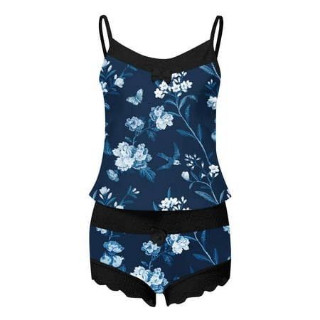 Womens Winter Set Print Pajamas Shorts Lace Lingerie Set Cami Women Sleepwear Sleeveless Women Suits & Sets
Womens Winter Set Print Pajamas Shorts Lace Lingerie Set Cami Women Sleepwear Sleeveless Women Suits & Sets