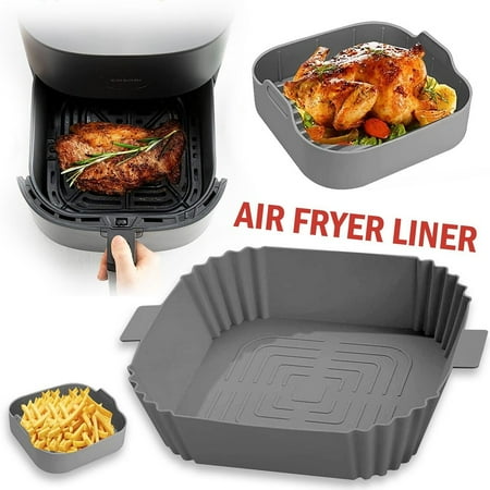 New Air Fryer Silicone Pot Basket Liners Non-Stick Safe Oven Baking Tray Accessories
New Air Fryer Silicone Pot Basket Liners Non-Stick Safe Oven Baking Tray Accessories