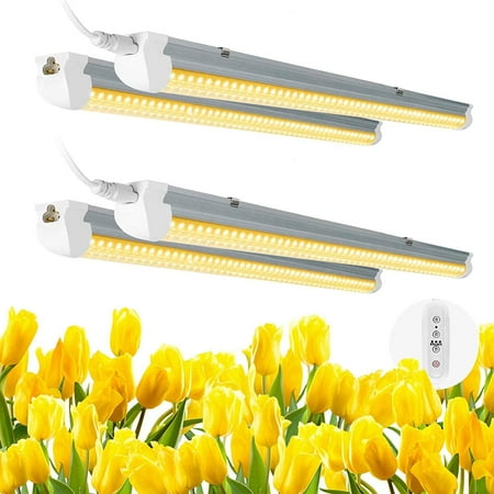 T8 4ft LED Grow Light for Plants Sunlight 2700K Full Spectrum 40W 4-Pack
T8 4ft LED Grow Light for Plants Sunlight 2700K Full Spectrum 40W 4-Pack