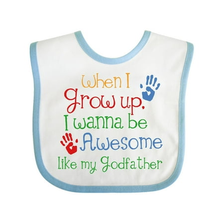 Inktastic Awesome Like My Godfather Gift Baby Boy Bib