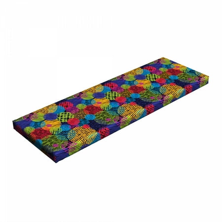 Funky Bench Pad Grunge Murky Sketchy Geometric Forms with Hand Drawn Lines Image Artwork HR Foam Cushion with Decorative Fabric Cover 45 x 15 x 2 Multicolor by Ambesonne
Funky Bench Pad Grunge Murky Sketchy Geometric Forms with Hand Drawn Lines Image Artwork HR Foam Cushion with Decorative Fabric Cover 45 x 15 x 2 Multicolor by Ambesonne