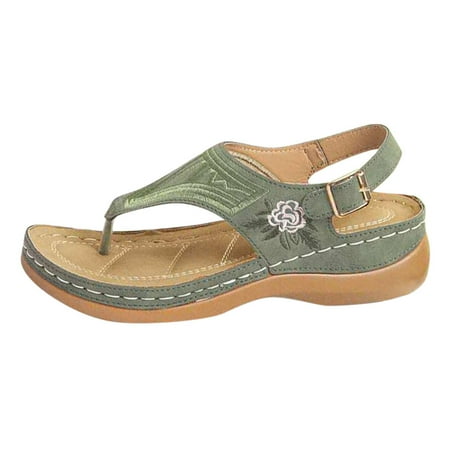 Pgeraug womens slippers Summer Flip Flops Fashion Flower Causal Wedges Embroidery Women Shoes mens slippers Green 38
Pgeraug womens slippers Summer Flip Flops Fashion Flower Causal Wedges Embroidery Women Shoes mens slippers Green 38