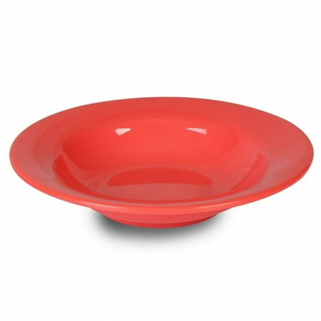 Thunder Group CR5077RD Orange Wide Rim Salad Bowl 8 oz. - 1 doz