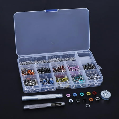 OTVIAP 300sets 5mm 10 Colors Eyelet Grommet Washer with 3pcs Handwork Tools Set Eyelet Grommet Metal Eyelet Grommet
OTVIAP 300sets 5mm 10 Colors Eyelet Grommet Washer with 3pcs Handwork Tools Set Eyelet Grommet Metal Eyelet Grommet