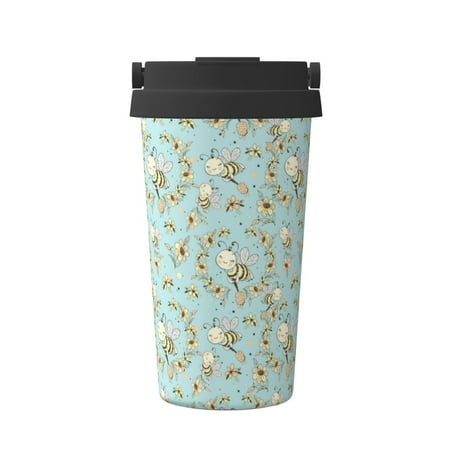 Tebeau Cute Honeybees Print Travel Coffee Mug Insulated Coffee Cup with Leakproof Lid Coffee Tumbler Reusable Coffee Cups with Seal Lid
Tebeau Cute Honeybees Print Travel Coffee Mug Insulated Coffee Cup with Leakproof Lid Coffee Tumbler Reusable Coffee Cups with Seal Lid