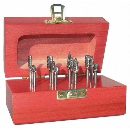 Monster Carbide Bur Set Double Cut 1/4 12pc 310-120028
