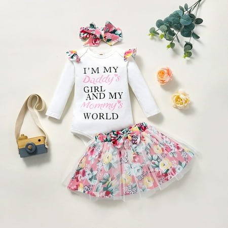 AURIGATE Toddler Baby Girl Skirt Toddler Kids Girls Ruffle Net Yarn Letter Print Short Skirt Bow Three-piece Set
AURIGATE Toddler Baby Girl Skirt Toddler Kids Girls Ruffle Net Yarn Letter Print Short Skirt Bow Three-piece Set