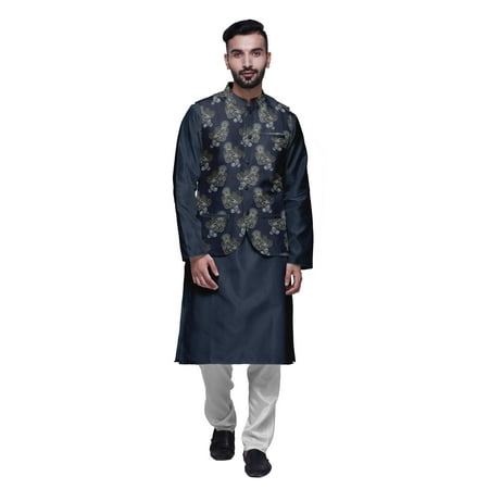 Atasi Indian Traditional Kurta Churidar Pajama Set With Nehru Jacket For Men
Atasi Indian Traditional Kurta Churidar Pajama Set With Nehru Jacket For Men