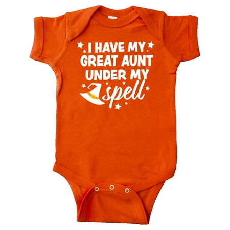 Inktastic I Have My Great Aunt Under My Spell with Cute Witch Hat Gift Baby Boy or Baby Girl Bodysuit
Inktastic I Have My Great Aunt Under My Spell with Cute Witch Hat Gift Baby Boy or Baby Girl Bodysuit