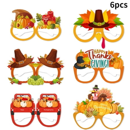YruYptpaln Thanksgiving Turkey Pumpkin Paper Glasses Children Adult Photo Props Decoration Supplies
YruYptpaln Thanksgiving Turkey Pumpkin Paper Glasses Children Adult Photo Props Decoration Supplies