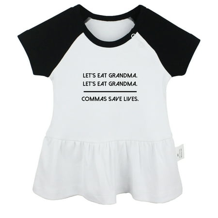 Commas Save Lives Funny Dresses For Baby Newborn Babies Skirts Infant Princess Dress 0-24M Kids Graphic Clothes (Black Raglan Dresses 12-18 Months)
Commas Save Lives Funny Dresses For Baby Newborn Babies Skirts Infant Princess Dress 0-24M Kids Graphic Clothes (Black Raglan Dresses 12-18 Months)