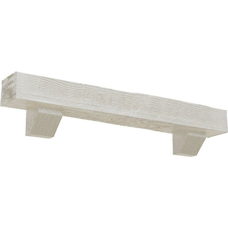 Ekena Millwork 4 H x 6 D x 72 W Rough Sawn Faux Wood Urethane Fireplace Mantel Kit W/ Ashford Corbels Factory Prepped
Ekena Millwork 4 H x 6 D x 72 W Rough Sawn Faux Wood Urethane Fireplace Mantel Kit W/ Ashford Corbels Factory Prepped